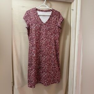 🔴L.l bean women’s mini short sleeve dress side pocket size small